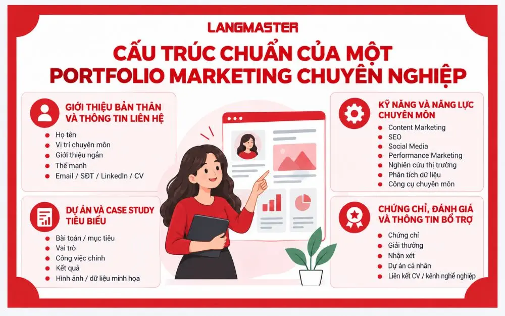 Cấu trúc chuẩn của một Portfolio Marketing chuyên nghiệp