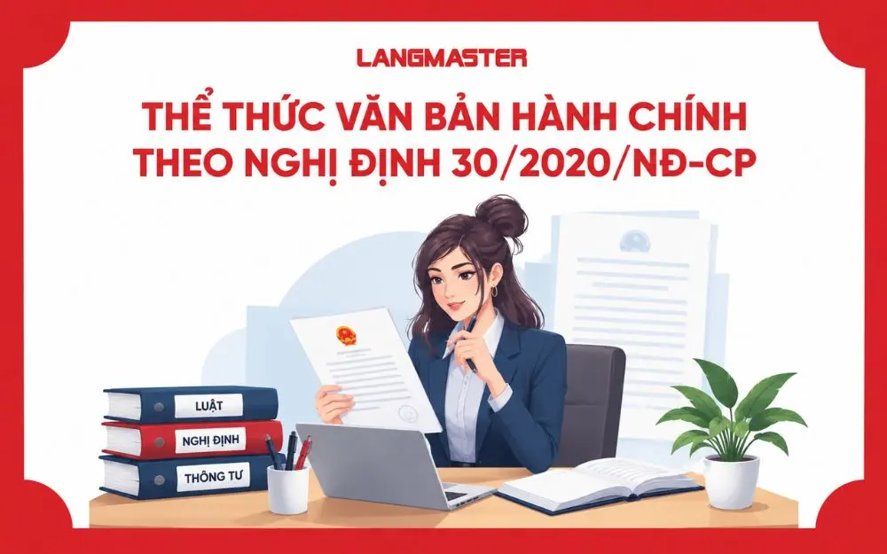 THỂ THỨC VĂN BẢN HÀNH CHÍNH THEO NGHỊ ĐỊNH 30/2020/NĐ-CP