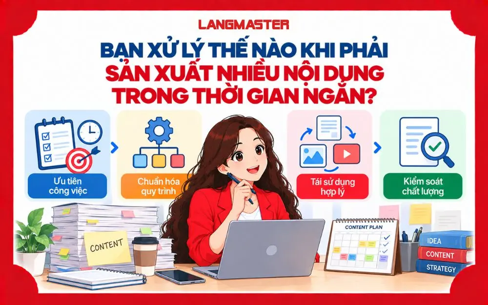 Cách xử lý workload content lớn mà vẫn đảm bảo tiến độ và chất lượng.
