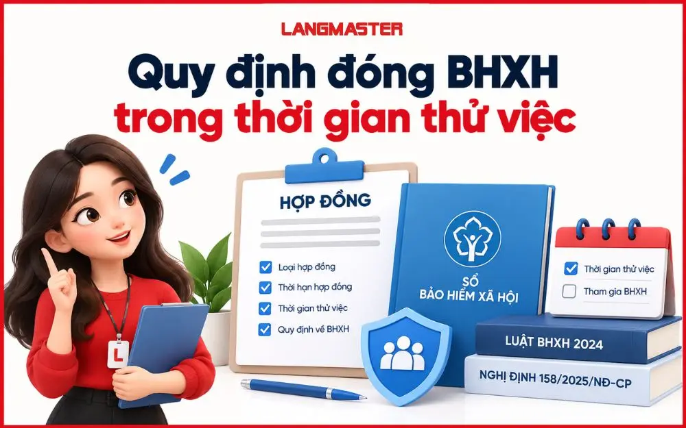 Quy định đóng BHXH trong thời gian thử việc theo từng loại hợp đồng.