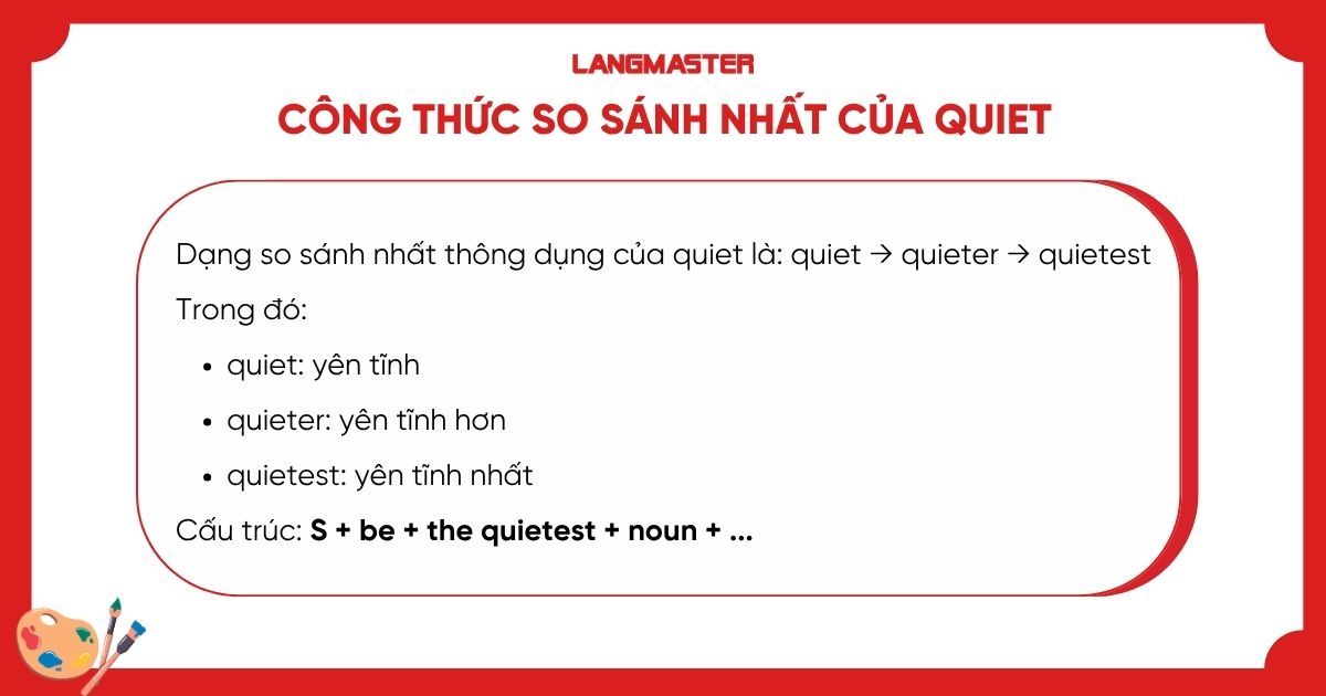 So sánh nhất của Quiet là gì?