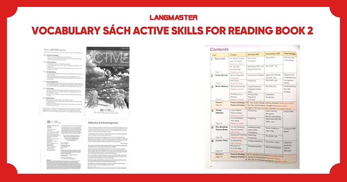 vocabulary sách Active Skills for Reading Book 2