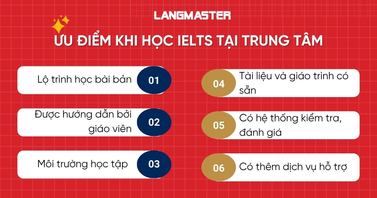 Ưu điểm khi học IELTS tại trung tâm