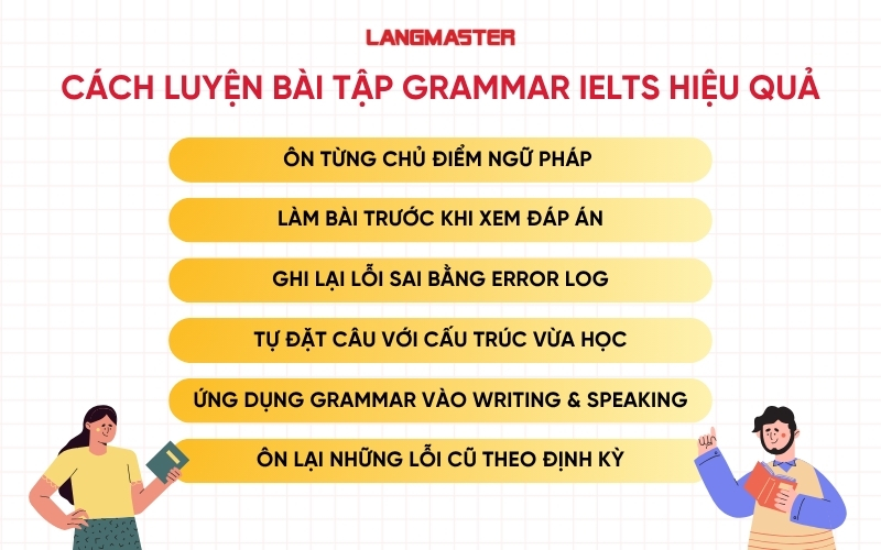 Cách luyện bài tập Grammar IELTS hiệu quả
