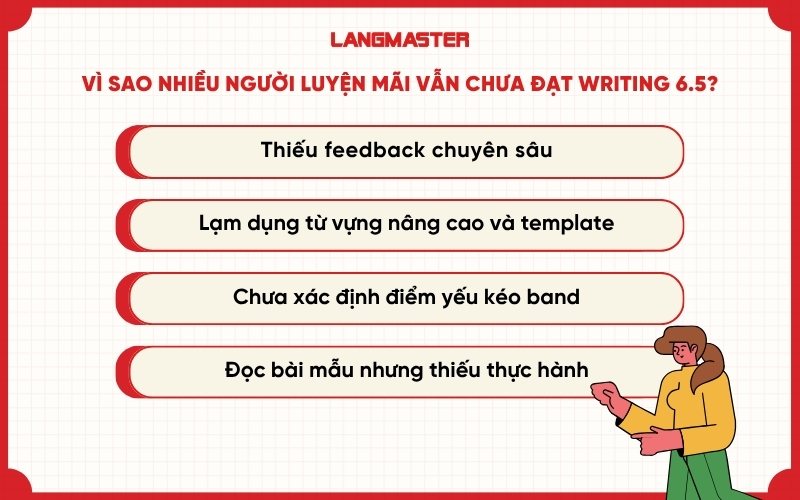 Vì sao luyện mãi vẫn chưa đạt Writing 6.5?