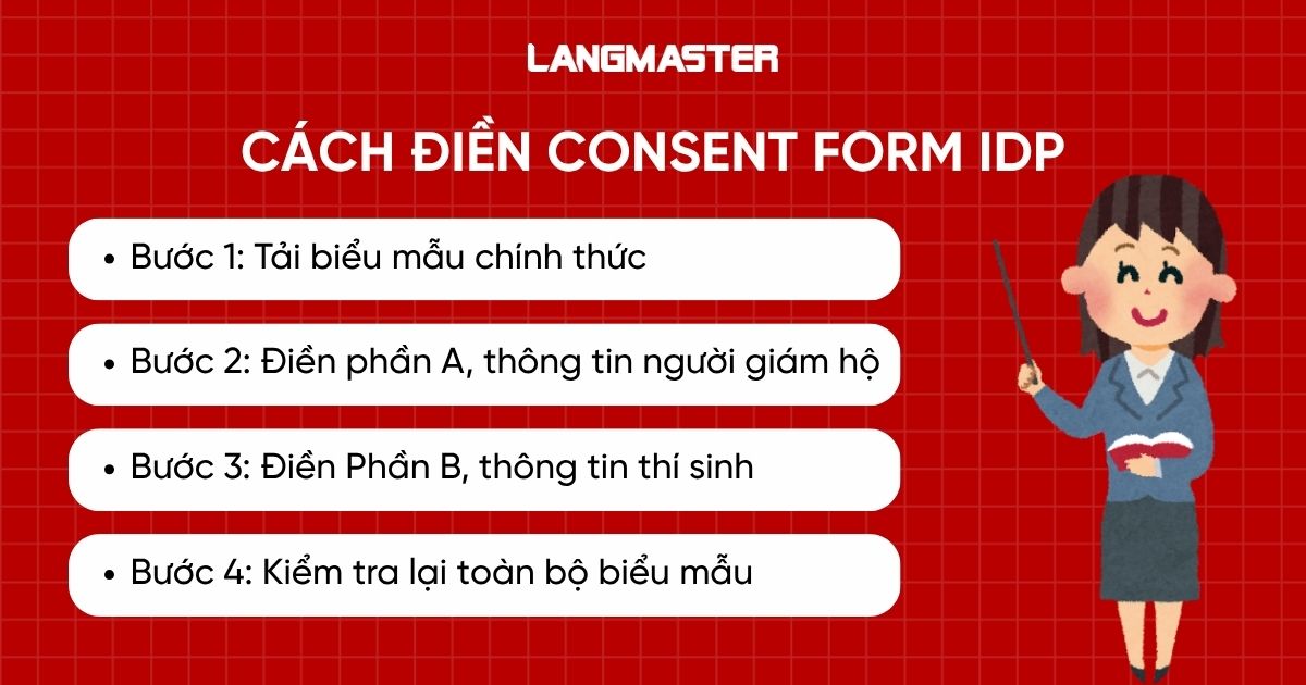 Cách điền Consent Form IDP